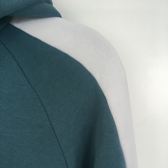 Unisex Closure London Petrol Blue & White Hoodie - Picture 4 of 8